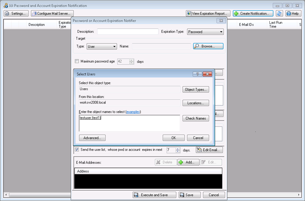 Password Expiration Notifier